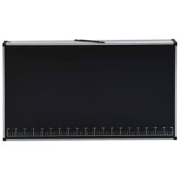 Berkfield Home Folding Pasting Table MDF & Aluminium 300x60x78 cm in Black - Size: 300 x 60 x 78 cm - thumbnail 5