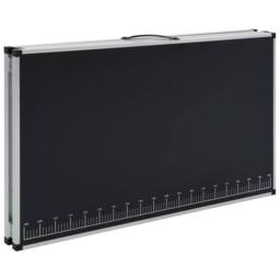 Berkfield Home Folding Pasting Table MDF & Aluminium 300x60x78 cm in Black - Size: 300 x 60 x 78 cm - thumbnail 6