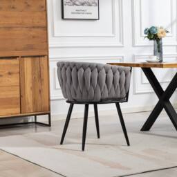 Artemis Home Aneta Fabric Accent Chairs - Set of 2 in Grey - Size: 2 Pack - thumbnail 6