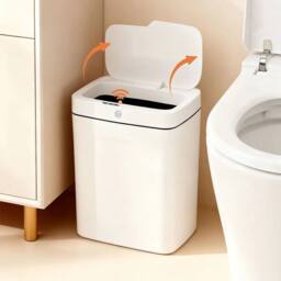 Kelvenix 15L Bathroom Trash Can Automatic in White - Size: 0.6m2 - thumbnail 5
