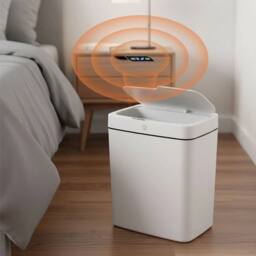 Kelvenix 15L Bathroom Trash Can Automatic in White - Size: 0.6m2 - thumbnail 4