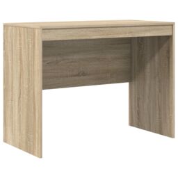 Berkfield Home Desk with Storage Sonoma Oak Engineered Wood in Brown - thumbnail 4