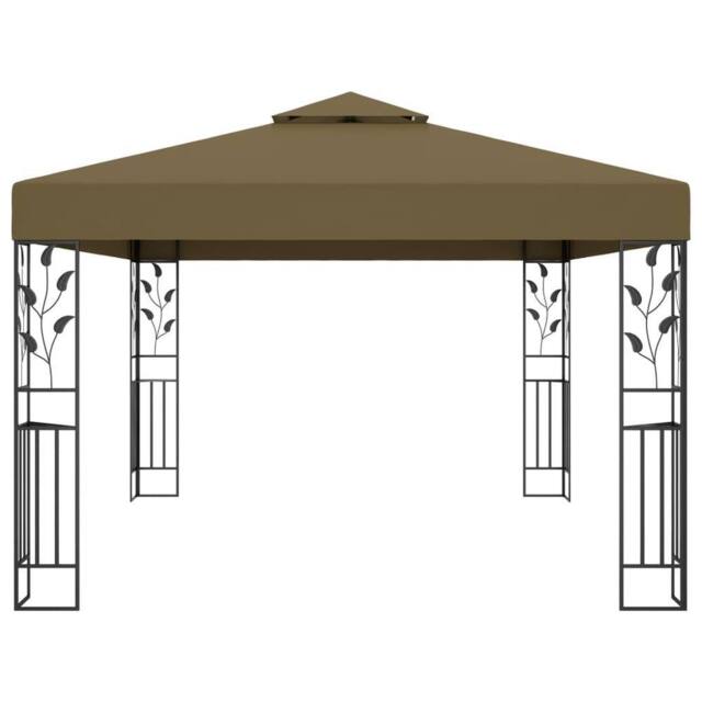 Berkfield Home Gazebo with Double Roof 3x4 m Taupe 180 g/m ² - image 1