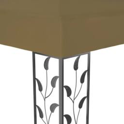Berkfield Home Gazebo with Double Roof 3x4 m Taupe 180 g/m ² - thumbnail 5