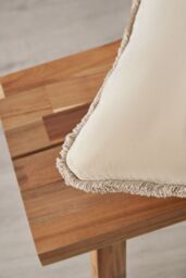BHS Camille Cushion in Natural - Size: 55 cm x 55 cm - thumbnail 4
