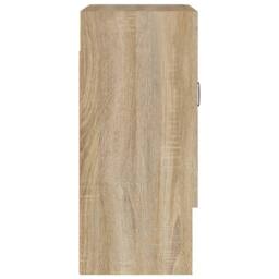 Berkfield Home Wall Cabinet Sonoma Oak 60x31x70 cm Engineered Wood in Light Oak - Size: 60 x 31 x 70 cm - thumbnail 6
