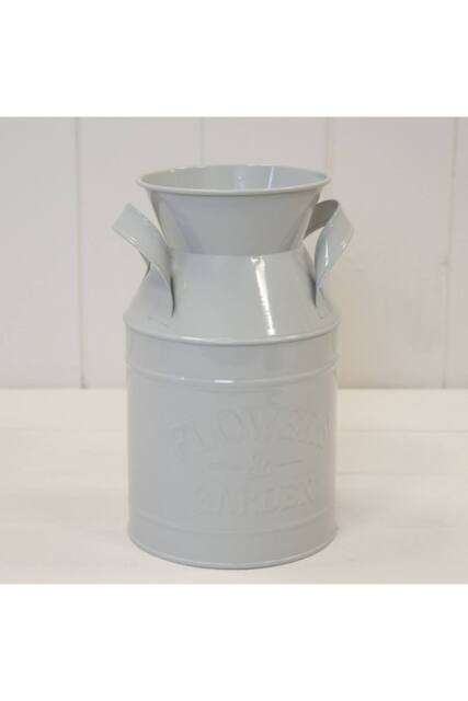 KDMD Grey Flowers & Garden zinc milk churn - image 1