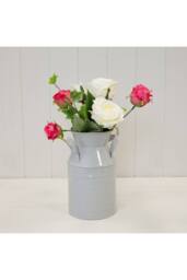 KDMD Grey Flowers & Garden zinc milk churn - thumbnail 2