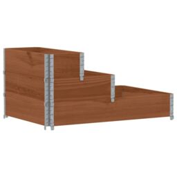 Berkfield Home 3-Tier Raised Bed Brown 120x80 cm Solid Wood Pine - thumbnail 2