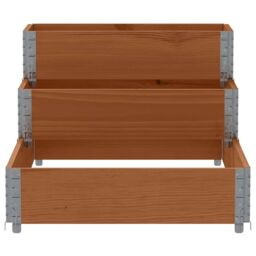 Berkfield Home 3-Tier Raised Bed Brown 120x80 cm Solid Wood Pine - thumbnail 4