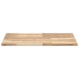 Berkfield Home Desk Top Untreated 80x60x2 cm Solid Wood Acacia in Brown - Size: 80 x 60 x 2 cm - thumbnail 3