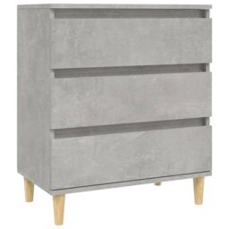 Berkfield Home Sideboard Concrete Grey 60x35x70 cm Engineered Wood - Size: 60 x 35 x 70 cm - thumbnail 2