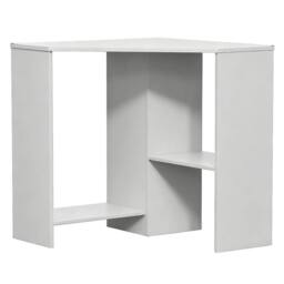 FORGEVIO Corner Computer Desk Home Office Work Study PC Laptop in White - thumbnail 5