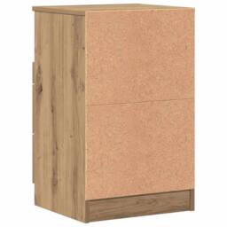 Berkfield Home Elegant Bedside Cabinet Artisan Oak 40x36x65 cm Engineered Wood in Brown - Size: 40 x 36 x 65 cm - thumbnail 8
