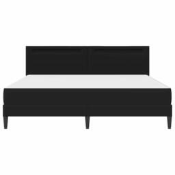 Berkfield Home Bed Frame with LED Strip Lights Black 180 x 200 cm Faux Leather - thumbnail 8