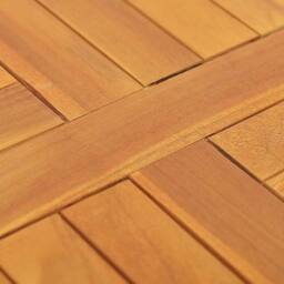 Berkfield Home Table Top Solid Teak Wood Round 2.5 cm 50 cm in Brown - thumbnail 6