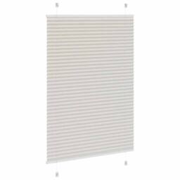 Berkfield Home Pleated Blind Light Grey 95x150 cm Fabric Width 94.4 cm Polyester - thumbnail 4
