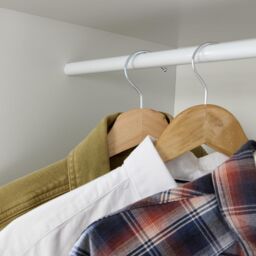 Home Source Raya Wardrobe Two Sliding Doors Hanging Rail Storage Solution White - thumbnail 7