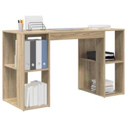 Berkfield Home Sonoma Oak Desk Sonoma oak Engineered wood Standard desk size in Light Brown