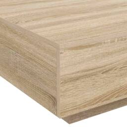 Berkfield Home Coffee Table Sonoma Oak 80x80x31 cm Engineered Wood in Light Tan - Size: 80 x 80 x 31 cm - thumbnail 8