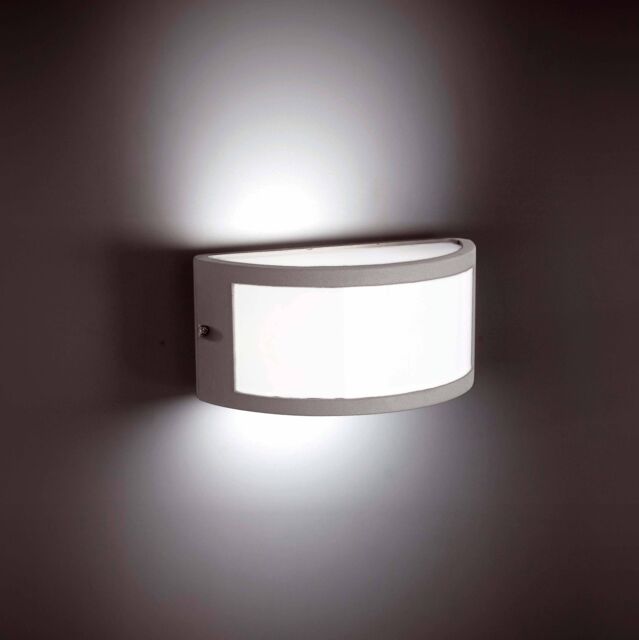 Netlighting Negus 1 Light Outdoor Wall Light Grey IP54 E27 - image 1