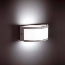 Netlighting Negus 1 Light Outdoor Wall Light Grey IP54 E27