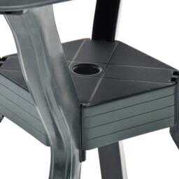 Berkfield Home Durable Bistro Table Green 70x70x72 cm Plastic - Size: 70 x 70 x 72 cm - thumbnail 5