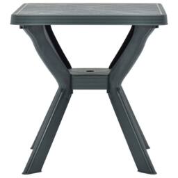 Berkfield Home Durable Bistro Table Green 70x70x72 cm Plastic - Size: 70 x 70 x 72 cm - thumbnail 3