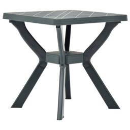 Berkfield Home Durable Bistro Table Green 70x70x72 cm Plastic - Size: 70 x 70 x 72 cm - thumbnail 1