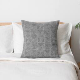 Native Natural Diamond Grey Wool Cushion 45x45cm - Size: 45 cm x 45 cm - thumbnail 2