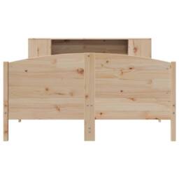 Berkfield Home Bookcase Bed without Mattress 135x190cm Solid Wood Pine in Light Tan - Size: 135x190 cm - thumbnail 4