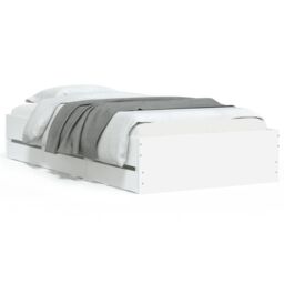 Berkfield Home Bed Frame with Drawers without Mattress White 100x200 cm - thumbnail 2
