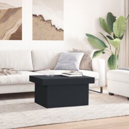 Berkfield Home Coffee Table Black 100x55x40 cm Engineered Wood - Size: 100 x 55 x 40 cm - thumbnail 3