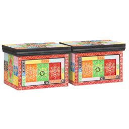 Berkfield Home Bedside Cabinets 2 pcs 40x30x28 cm Solid Wood Mango & Engineered Wood - Size: 40 x 30 x 28 cm - thumbnail 7