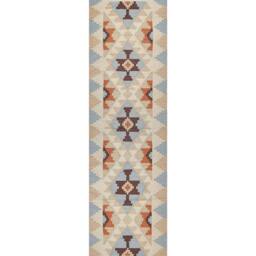 Wyld and Coco Kilim Reversible Cotton Runner Multicolour Geometric Pattern - Size: 80 cm x 300 cm - thumbnail 2