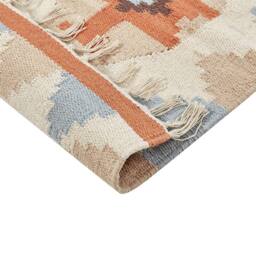 Wyld and Coco Kilim Reversible Cotton Runner Multicolour Geometric Pattern - Size: 80 cm x 300 cm - thumbnail 4
