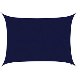 Primrose 6m x 5m Water Resistant Patio Sun Shade Sail 96.5% UV Block Free Rope in Blue - thumbnail 1