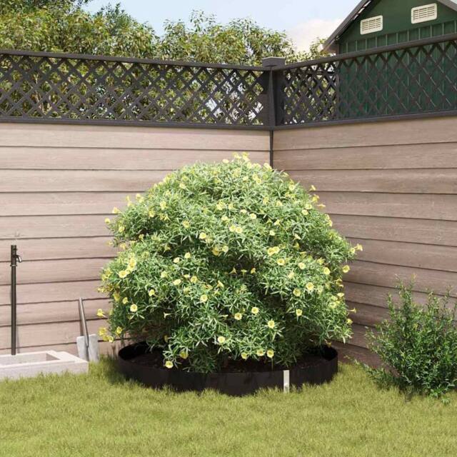 Berkfield Home Root Barrier with Connecting Rails Black 1x10 m 1, 5 mm HDPE - image 1