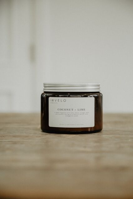 Imvelo Candle Co 3 Wick Candle - Coconut + Lime in Amber - image 1