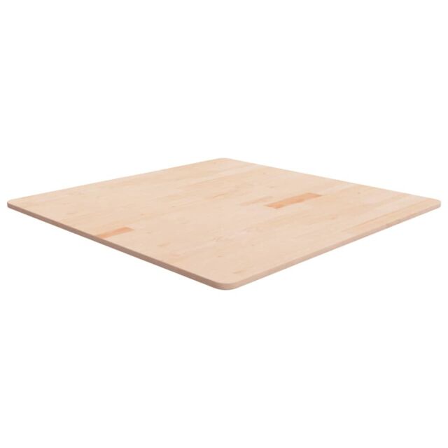 Berkfield Home Square Table Top 90x90x1.5 cm Untreated Solid Wood Oak in Brown - image 1