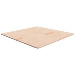 Berkfield Home Square Table Top 90x90x1.5 cm Untreated Solid Wood Oak in Brown - thumbnail 1