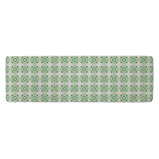 Benjamin Tate Design Green Extraordinary Boho Chic Summer Design Runner Rug in Natural - Size: 67 cm x 230 cm - image 1