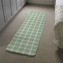 Benjamin Tate Design Green Extraordinary Boho Chic Summer Design Runner Rug in Natural - Size: 67 cm x 230 cm - thumbnail 4