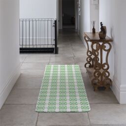 Benjamin Tate Design Green Extraordinary Boho Chic Summer Design Runner Rug in Natural - Size: 67 cm x 230 cm - thumbnail 3
