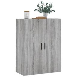 Berkfield Home Wall Mounted Cabinet Grey Sonoma 69.5x34x90 cm - thumbnail 4