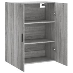 Berkfield Home Wall Mounted Cabinet Grey Sonoma 69.5x34x90 cm - thumbnail 6