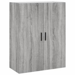 Berkfield Home Wall Mounted Cabinet Grey Sonoma 69.5x34x90 cm - thumbnail 1