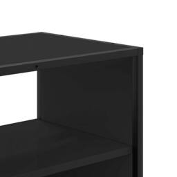 Berkfield Home TV Cabinet Black 80x31x39.5 cm Engineered Wood & Metal - thumbnail 8
