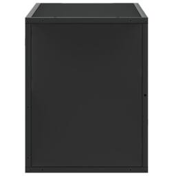 Berkfield Home TV Cabinet Black 80x31x39.5 cm Engineered Wood & Metal - thumbnail 5