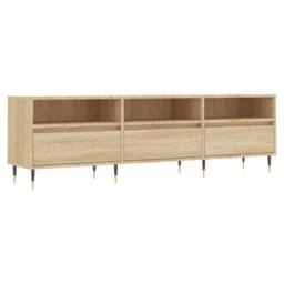 Berkfield Home TV Cabinet Sonoma Oak 150x30x44.5 cm Engineered Wood in Light Tan